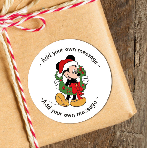 24 Personalised Christmas Stickers SS33